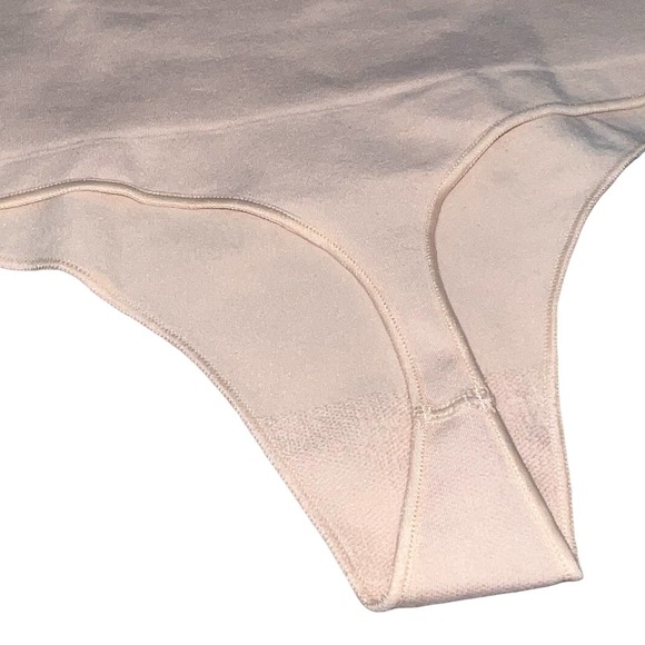 Spanx Everyday Shaping Soft Panties Thong Nude - Picture 3 of 4